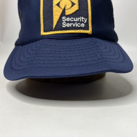 Vtg Pinkerton Inc Security Service Hat Cap Blue Mesh Snapback Embroidered Patch - Picture 3 of 10